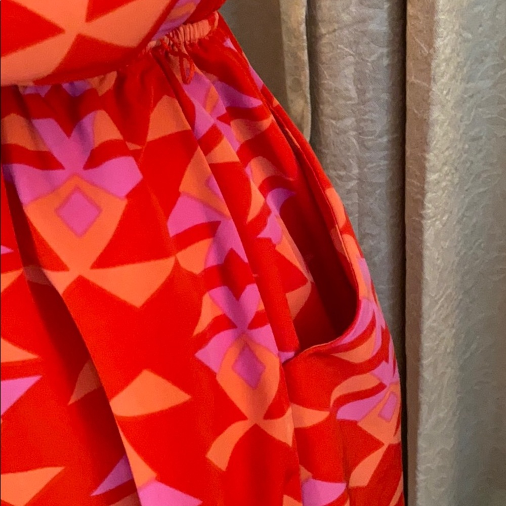 Ellie Spaghetti Strap Fit Flare Aztec Print Dress - Picture 12 of 15